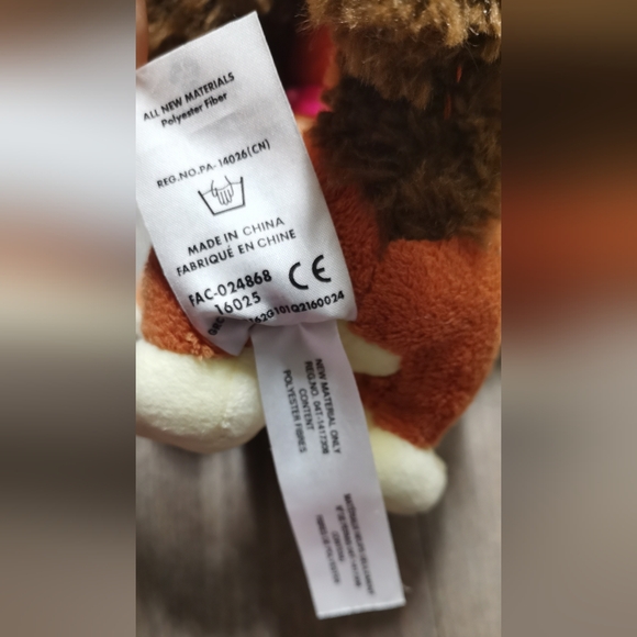 Disney Store Fifi Minnie Mouse Dog Disney Jr Plush Stuffed Animal Toy 6" - Picture 8 of 8